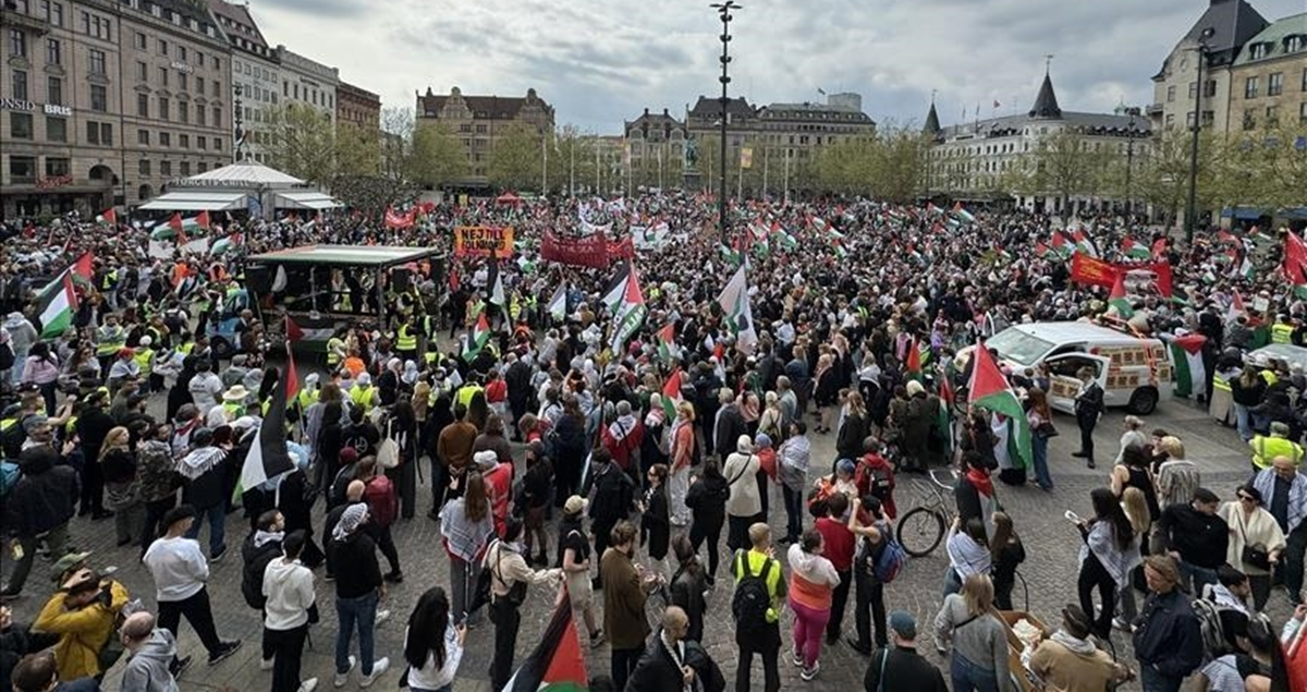 مئات المتظاهرين في ستوكهولم يطالبون بوقف "الإبادة في فلسطين"